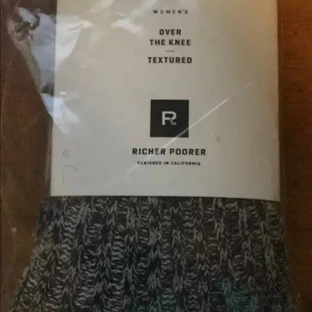 Richer Poorer Over the Knee Knitted Socks